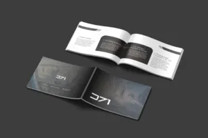 Corporate company profile design showcasing premium branding in Dubai