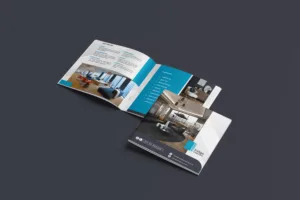 Interior fit-out and design company profile for Indigo Interiors by a Dubai-based agency