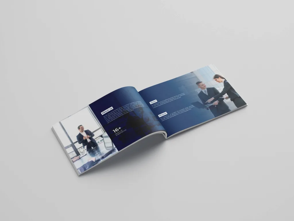 Professional company profile created for Stride Bound, a business setup consultancy in Dubai