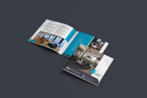 Visually engaging company profile for an interior design brand, designed by a Dubai-based agency